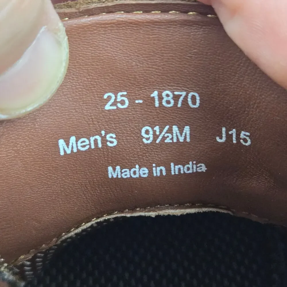 Johnston Murphy Men 9.5M Copeland Brown Leather Lifestyle Crepe Sole Chukka Boot